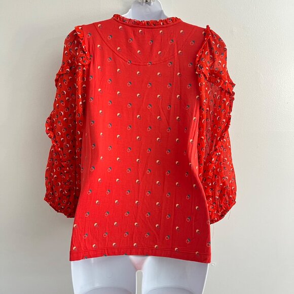 NWT Anthropologie Maeve Jacquin Peasant‎ Blouse Size XS - Picture 5 of 9
